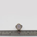 انگشتر عقیق کبود یمنی نقره مردانه طرح نصر - Image 4