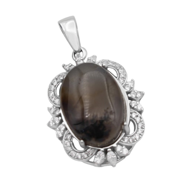 4-3-722 (diva-dendrite-agate-necklace) (3) گردنبند شجر زنانه نقره