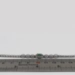 دستبند زمرد الماس تراش نقره زنانه طرح یاس - Image 4