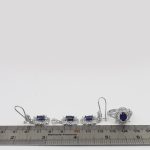 نیم ست یاقوت کبود الماس تراش نقره زنانه طرح هلیا - Image 5