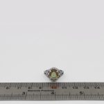 انگشتر الکساندریت الماس تراش نقره زنانه طرح رز - Image 4