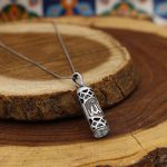 گردنبند حرز امام جواد (ع) نقره طرح کعبه - Image 2