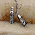 گردنبند حرز امام جواد (ع) نقره طرح کعبه - Image 4