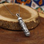 گردنبند حرز امام جواد (ع) نقره طرح مهر - Image 2