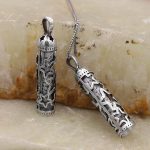 گردنبند حرز امام جواد (ع) نقره طرح مهر - Image 4