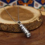 گردنبند حرز امام جواد (ع) نقره طرح نور قلب - Image 3