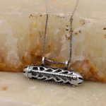 گردنبند حرز امام جواد (ع) نقره طرح روح النور - Image 2