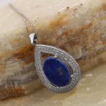 گردنبند لاجورد نقره زنانه طرح لیان - Image 2