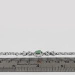 دستبند زمرد الماس تراش نقره زنانه طرح الیزه - Image 4