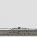 دستبند زمرد الماس تراش نقره زنانه طرح لونا - Image 2