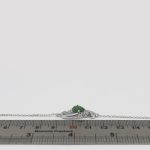 دستبند زمرد الماس تراش نقره زنانه طرح نیلا - Image 4