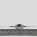 دستبند گارنت الماس تراش نقره زنانه طرح آوانا - Image 2