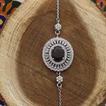 دستبند گارنت الماس تراش نقره زنانه طرح آوانا - Image 4