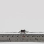 دستبند گارنت الماس تراش نقره زنانه طرح نوا - Image 3