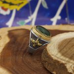 انگشتر یشم نقره مردانه طرح کاوه - Image 3