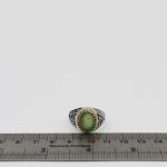 انگشتر یشم نقره مردانه طرح سام - Image 2