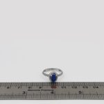 انگشتر لاجورد نقره زنانه طرح ملکه - Image 2