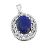 گردنبند لاجورد نقره زنانه طرح میسا