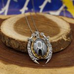 گردنبند حدید صینی مردانه نقره طرح عقاب + حکاکی - Image 4