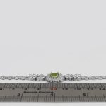 دستبند زبرجد الماس تراش نقره زنانه طرح مهتاب - Image 2