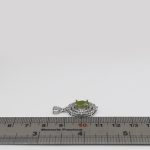 گردنبند زبرجد الماس تراش نقره زنانه طرح رز - Image 4