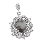 گردنبند شجر زنانه نقره طرح پرل