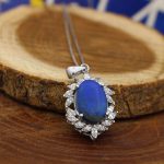 گردنبند لاجورد نقره زنانه طرح رها - Image 3