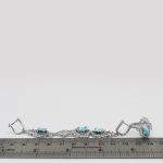 نیم ست فیروزه نیشابوری نقره زنانه طرح دلیا - Image 2