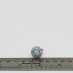 انگشتر فیروزه نیشابوری نقره زنانه طرح هور - Image 2