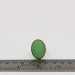 انگشتر عقیق سبز نقره مردانه طرح سوره یاسین - Image 4